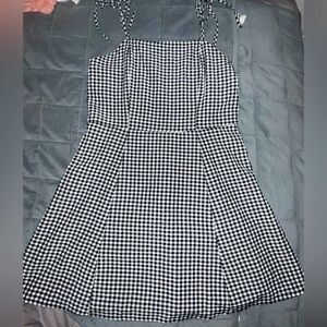 Black and White Checkered Dress